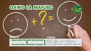 Muslims and Seventh Day Adventist Christians Debate - Questions