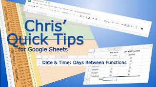 Google Sheet: Calculate Days, Months or Years between dates