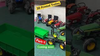 New 3D Printed trolley with Rc john deere tractor for sale