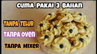 RESEP KUE SEMPRIT SUSU RENYAH | TANPA OVEN | HANYA 3 BAHAN