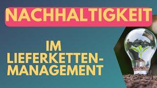 Nachhaltigkeit im Lieferkettenmanagement | Supply Chain Sustainability