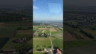 Fly Above the Swiss Countryside: A Helicopter Flight near Zurich #shorts