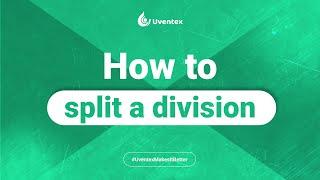 How to split a division or category | Uventex SPorts Hub | Uventex Events