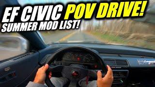 EF Civic POV Drive - Big Changes to the Car This Summer!