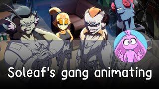 PinkShonenAnim : Soleaf's gang animating