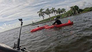 Crazy Day on the Water! Testing TRASH Kayak Ascend 133X with Ultra Powerful Kayak Motor NK300