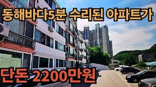 동해바다5분 수리된 아파트가 단돈 2200만원