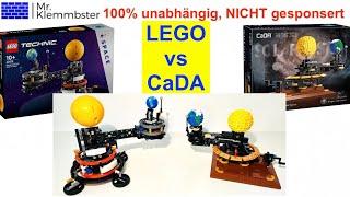 LEGO  vs. CaDA: Klemmbaustein Battle der Sonne-Erde-Mond Modelle (CaDA  C71004W, Lego 42179)