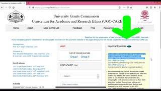 How to search for UGC Care list Journal-Scopus & Web of Science 2021