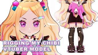 【Vtuber Model | Live2D Rigging】Making chibi model for myself【Rine Vartist】