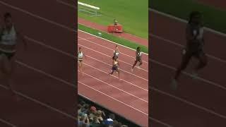 100m dash in Lausanne 2023. MARIE JOSEE TA LOU on the top of her game. #shorts