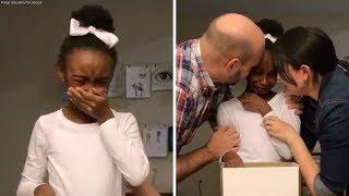 Girl learning she's being adopted will bring tears to your eyes