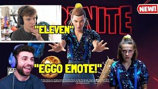 Streamers REACT to *NEW* ELEVEN Skin & EGGO EMOTE in THE FORTNITE Item Shop!