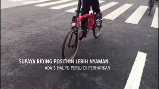 BROMPTON RED ROCKET M6L dengan FLATBAR | Solo Indonesia Cycling