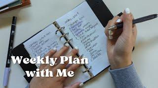 weekly plan with me | filofax original personal rings | minimalist planner | Nicole Makes Plans