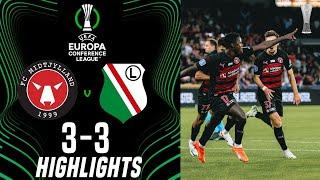 Midtjylland 3-3 Legia | Europe Conference League 2023/24 | Highlights and Goals