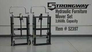 Strongway Hydraulic Furniture Mover Set  3960-Lb. Capacity 10in. Lift