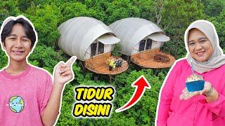 Ziyan Nginep di Tenda Keong Desain Pak Ridwan Kamil | Asstro Highland Ciater - Vlog Ulang Tahun Mama