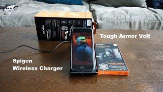 Spigen iPhone 6S Tough Armor Volt Case & Wireless Charger Review!!!