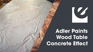 Transforming a Wood Table with Adler Concrete Effect Part 1 - Elmbridge UK