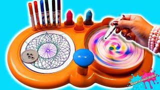 Estación de Arte giratoria y espiral de Crayola (Spin and Art Spiral Station) - Supermanualidades