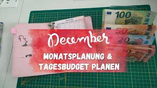 ️Monatsplanung Dezember️Schritt für Schritt das Familienbudget planen️ Tagesbudget Experiment 