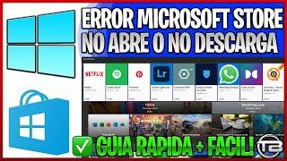 Error Microsoft Store No Abre o Descarga en Windows 10 ️ Solución para restablecer la tienda