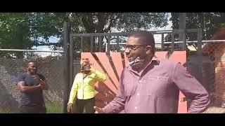 PNP activist Karen Cross protest against party leadership