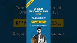 World education fair 2025 | Orient spectra | Overseas Education Consultants in Hyderabad India