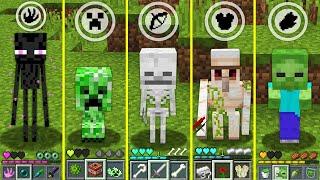 Minecraft HOW TO PLAY BABY ZOMBIE ENDERMAN CREEPER SKELETON GOLEM