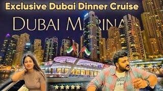 Our first Dubai Dinner Cruise  Experience || 4000₹ mein Unlimited Drinks & food | Birthday Surprise