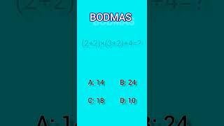 how to solve BODMAS