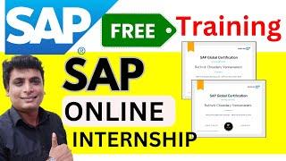 SAP ONLINE Internship Free 2023 | SAP Free Training With Certificate Live Training With Projects