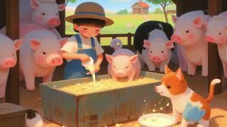 THE ANIMALS ON THE FARM #childrenmusic #nurseryrhymes #cocomelon #kidslearning #kiddotunes