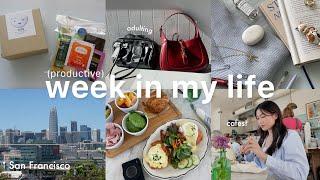 productive week in the life of a 23-year-old gap year student living at home in san francisco ₊˚