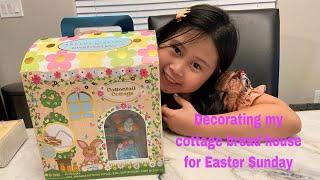 Decorating Cottage bread house for easter from Bakery Bling