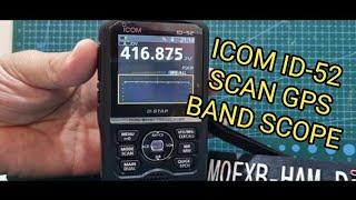 ICOM ID-51 Scan , GPS , Band Scope.