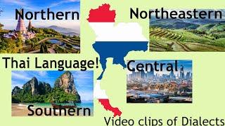 What Thai Language sounds like - Thailand language (Central, Northeast, North, South)
