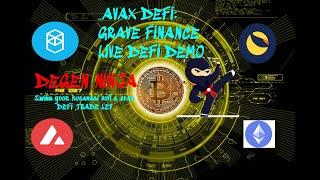 Avax Grave Finance: defi staking, Liquidity pools (LPs) & Yield farming (YF) up to 20000% APR