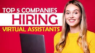 Best Virtual Assistant Jobs Hiring Worldwide (Work From Home) 