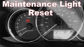 2016 Toyota Corolla Maintenance Light Reset 2014-2017 (Oil Light Reset)