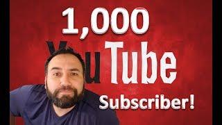 Getting 1000 subscribers!