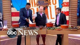 Mario Batali Cooks American Favorites on 'GMA'