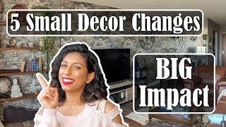 5 EASY DECOR CHANGES YOU NEED TO MAKE | Eshi Jay