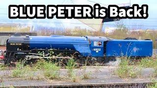 60532 BLUE PETER Returns! FIRST Depot Moves for A2 LOCO at CREWE..!