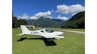 Flug mit Bristell nach Unterwössen in Bayern