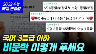 3등급 이하 국어 비문학 푸는 법 (22 수능 헤겔 지문)