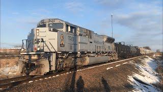 CP 7023 Leading Through MN & Night Time Railfanning (CP 7023, UP)