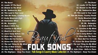 Beautiful Folk Songs ️ Classic Folk & Country Music 80's 90's Playlist ️ Country Folk Music