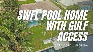 Southwest Florida Pool Home with Gulf Access in Cape Coral, Florida